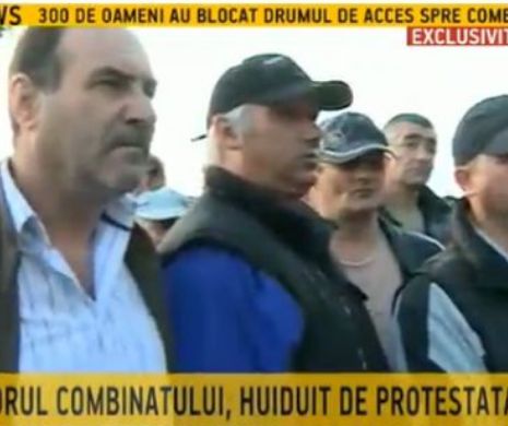 Protest la combinatul chimic din Turnu Măgurele