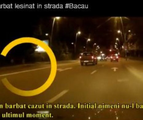 Un pacient de la Spitalul Județean Bacău, descoperit leșinat pe stradă | VIDEO