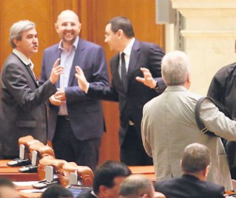 Aleșii au jucat în piesa „Demisia lui Băsescu”