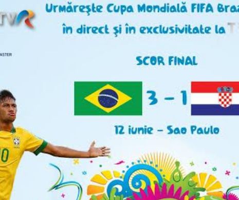 TVR 1 - lider de audienţă cu primul meci de la Cupa Mondială. Vezi ce meciuri sunt în programul de astăzi