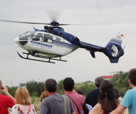 MISIUNE SPECIALĂ pentru 80 DE COPII. Piloţii şi elicopterele MAI au zburat pentru micuţi de ZIUA AVIAŢIEI