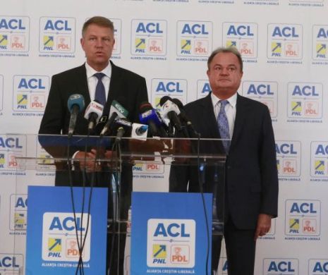 Klaus Iohannis şi Vasile Blaga: "Luni vom anunţa candidatul la prezidenţiale"