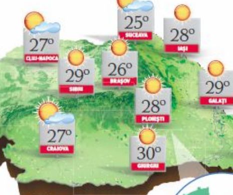 PROGNOZA METEO. Toamna debutează cu o vreme frumoasă