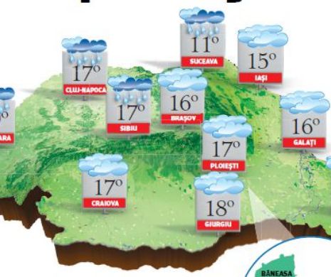 „Brumărel” fără brumă, dar cu temperaturi scăzute. Maximele urcă doar până la 19 grade C