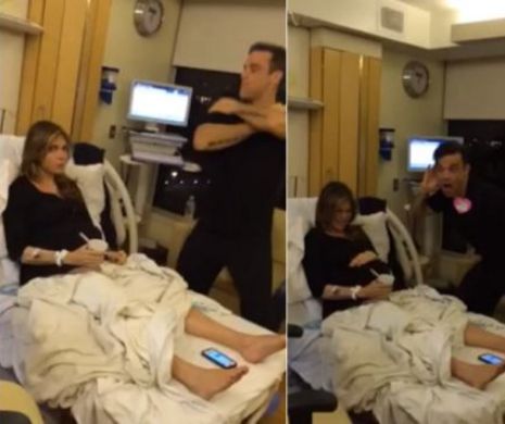 Ce făcea Robbie Williams în timp ce soţia sa NĂŞTEA. Intenţiile sale au fost din cele mai bune, dar sunt tocmai gesturile pe care şi le doreşte o femeie aflată în TRAVALIU | FOTO şi VIDEO