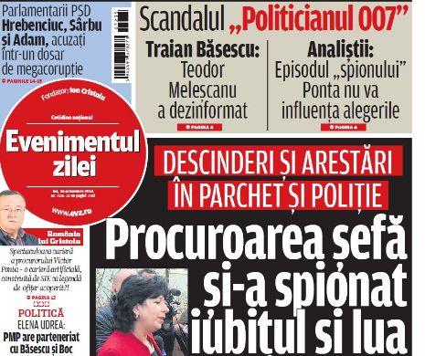 Ce puteţi citi în Evenimentul zilei de joi, 16 octombrie