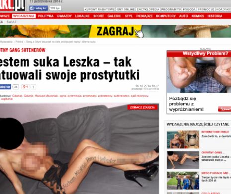 Cum își tatuează proxeneții prostituatele