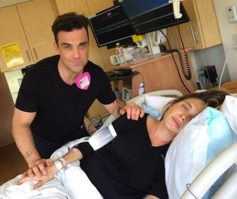 Emoționant! Cântărețul Robbie Williams i-a cântat soției în timp ce aceasta năștea