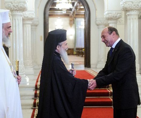 Președintele Traian Băsescu îl primește, diseară, la Cotroceni pe Patriarhul Ierusalimului