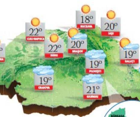 PROGNOZA METEO. Vești bune: se încălzește aproape în toată țara, iar înnorările vor fi temporare