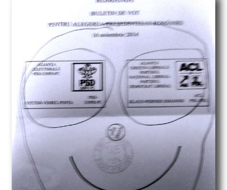 ALEGERI PREZIDENȚIALE 2014. Ce au mai DESENAT ROMÂNII pe BULETINELE DE VOT