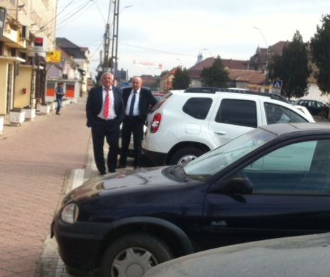 ALEGERI PREZIDENȚIALE 2014. Șeful PSD în inspecție în județ secondat de șef din Poliție I GALERIE FOTO