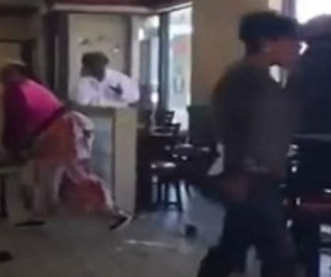 Au devastat un restaurant pentru că nu aveau mic dejun.VIDEO