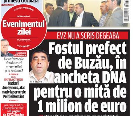 Ce puteți citi în Evenimentul zilei de joi, 20 noiembrie