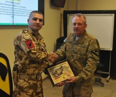 „EROUL SĂPTĂMÂNII” în Afganistan, un militar român din Transilvania