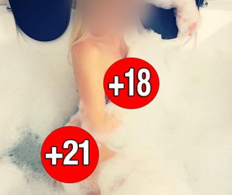 Fanii au vazut TOT! O celebra blonda din Romania, GOALA in cada! "TI SE VEDE..."