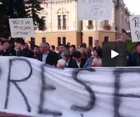 Miting pro-Ponta, la Braşov