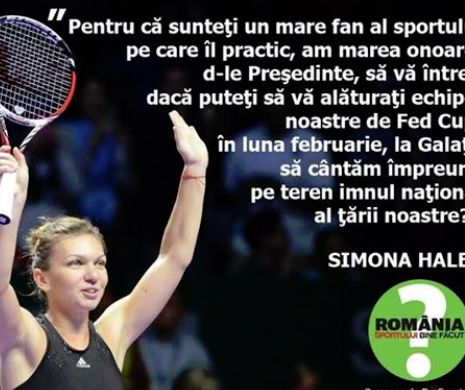 Simona Halep, invitaţie pentru Klaus Iohannis: "Veniţi să cântaţi imnul împreună cu noi?". Președintele ales: "Da, se poate!"