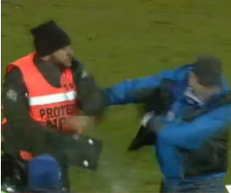 Incredibil! Un stewart a batut pe teren un suporter cu copilul sau de mana! Scene SOCANTE la Craiova! VIDEO