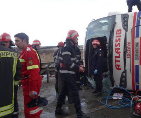 MAI: a fost pus în aplicare planul roșu de intervenție după accidentul de autocar în care două persoane au decedat