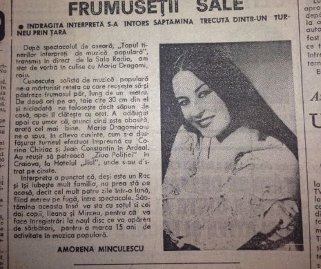 Memoria EVZ. Maria Dragomiroiu ne-a dezvăluit secretele frumuseții sale