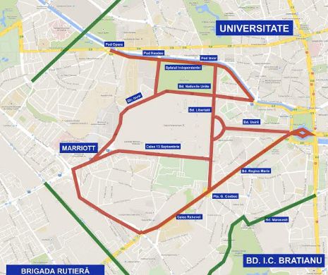 ZIUA NAŢIONALĂ. Străzile închise în Capitală şi rutele ocolitoare