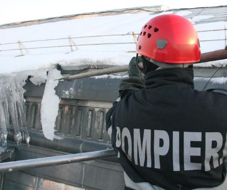 Atenție la țurturi! Pompierii vin numai în situații speciale