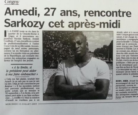 Autorul luării de ostatici din nord-estul Parisului s-a întâlnit în anul 2009 cu Nicolas Sarkozy.