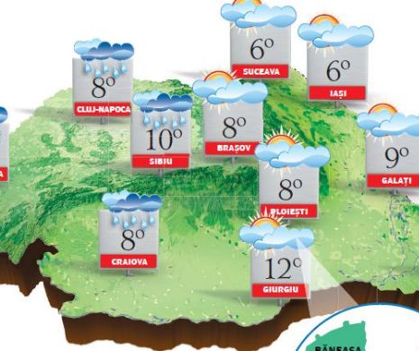PROGNOZA METEO. Sfârșitul lunii ianuarie aduce vreme mai caldă decât în mod normal
