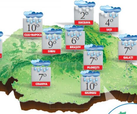 PROGNOZA METEO. Vreme caldă pentru ultima decadă din ianuarie, în cea mai mare parte a teritoriului