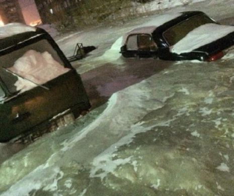 ŞOCANT. Cum arată oraşul îngheţat. O localitate din Siberia s-a transformat într-un imens bloc de gheaţă | FOTO VIDEO