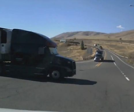 ACCIDENT VIOLENT între două CAMIOANE. Cât costă o clipă de neatenţie | VIDEO