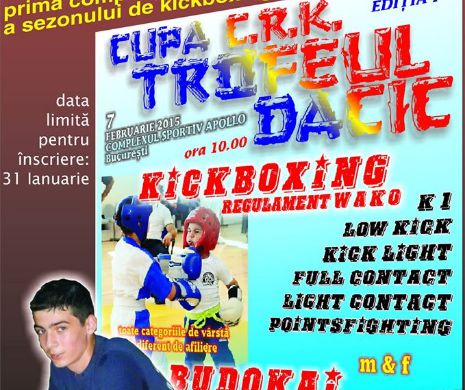 Concurs de Kick Box la Centrul Sportiv Apollo. Cel mai tânăr concurent are cinci ani