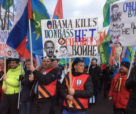 Pregătiri de război în Rusia. Cum s-a desfășurat mitingul pro-Putin , sâmbătă 21 februarie în Piața Roșie, din Moscova