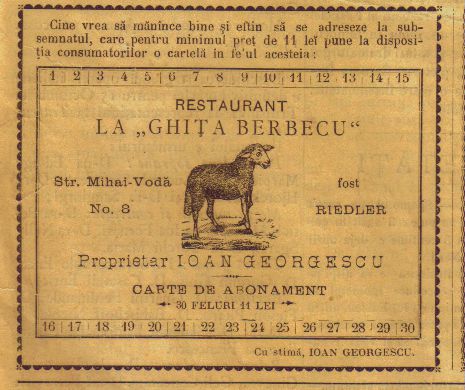 La restaurantul „La Ghiţă Berbecu” sau la marele bal?