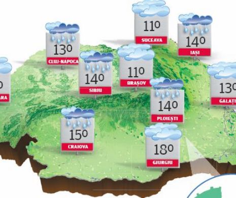 PROGNOZA METEO. Luna martie debutează cu vreme călduroasă, însoțită de precipitații slabe, vânt și ceață