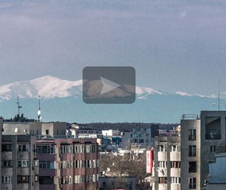 Singurele imagini filmate! Cum se vad Muntii Carpati de pe Soseaua Stefan cel Mare