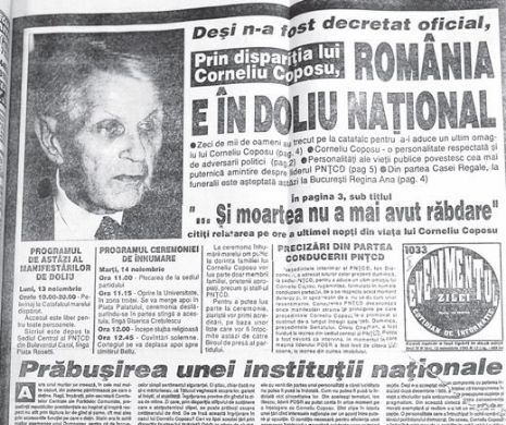 Arhiva EVZ. Moartea „Seniorului” Corneliu Coposu a băgat România într-un doliu național neoficial!