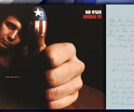 Manuscrisul de la "American Pie", vândut la licitație cu o avere | VIDEO