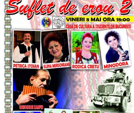 ARTIȘTI CELEBRI, alături de EROII ROMÂNIEI. Spectacol umanitar DE EXCEPȚIE susținut de „Evenimentul zilei”