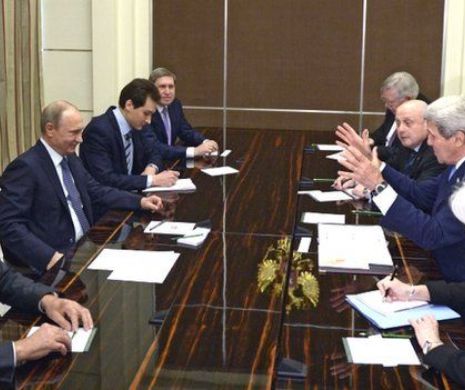 CRIZA DIN UCRAINA. John Kerry a avut o discuție „sinceră” cu Vladimir Putin, la Soci