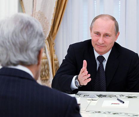 JOHN KERRY a sosit la Soci, pentru a se întâlni cu VLADIMIR PUTIN