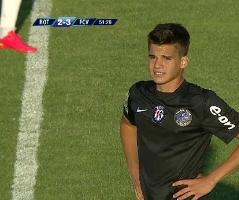 LIGA I. FC Botoșani - FC Viitorul, 4-4. Ianis Hagi a marcat primul gol în campionatul intern