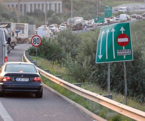 Trafic îngreunat pe Autostrada Soarelui. La ieşirea din Capitală de circulă în coloană