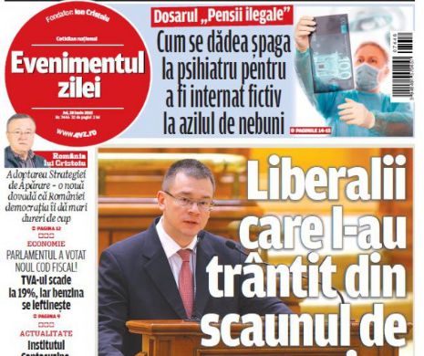 Ce puteţi citi în Evenimentul zilei de joi, 25 iunie