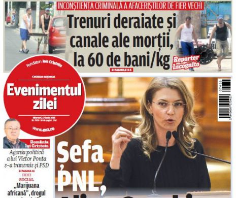 Ce puteţi citi în Evenimentul zilei de miercuri, 16 iunie
