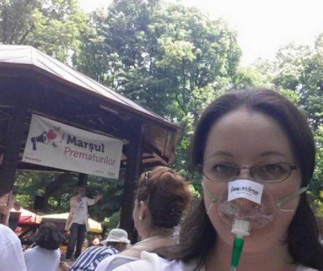 Marș unic. Participanții și-au ținut respirația pe ultimii metri petru pentru a atrage atenția asupra problemei nașterilor premature
