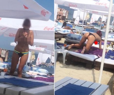 O faimoasa ROŞCATĂ, prinsă în sânii goi la Mamaia! Ai văzut-o în fiecare duminică, dar aşa NICIODATĂ!