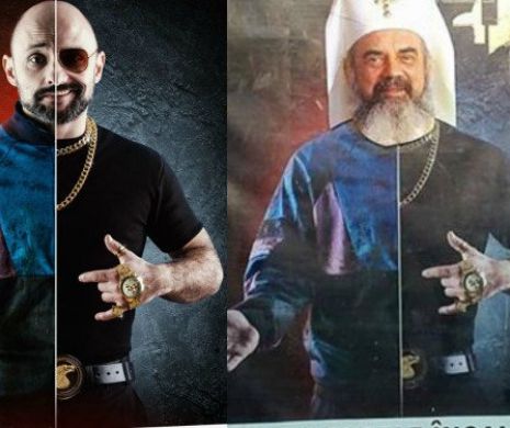 Patriarhul Daniel, ironizat la nici 5 minute distanta de Catedrala Mantuirii Neamului. Ce apare pe acest panou