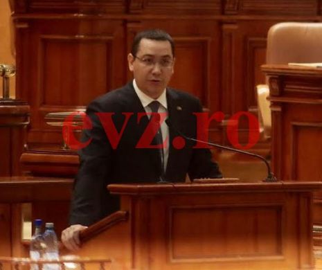 Victor Ponta dă raportul în Parlament pe tema stării economiei
